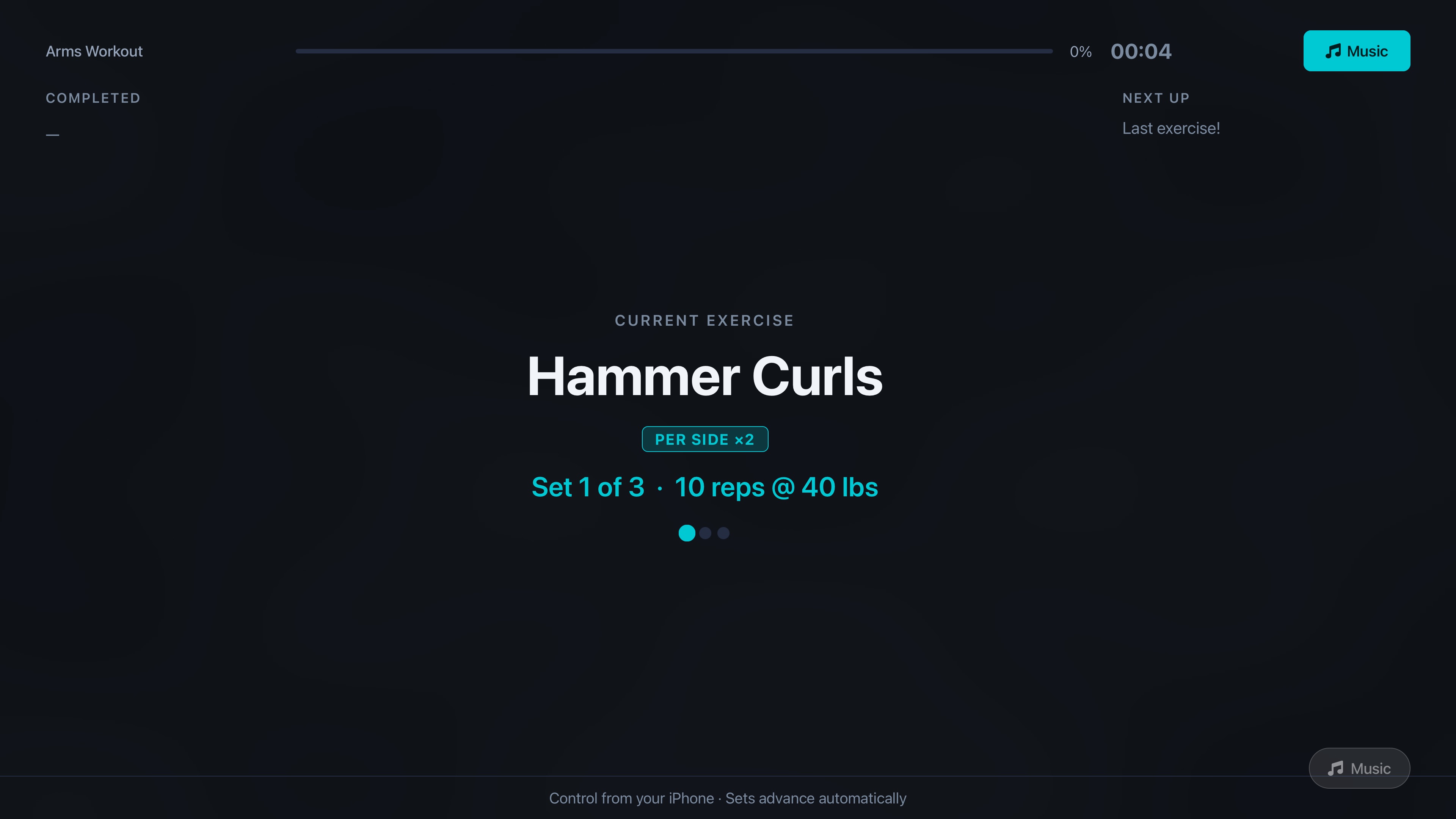 MaximumFit Apple TV - Active Workout